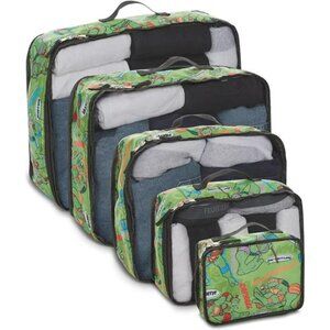 Ninja Turtles packing cubes travel organizer set luggage storage bags 5 piece